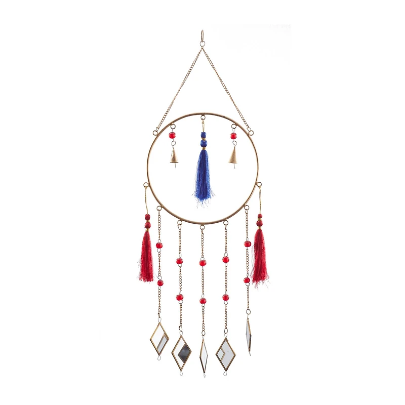 Multi Metal Contemporary Windchime, 31" x 12" x 2"