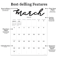 TF Publishing 2024 Large Art Poster Wall Calendar