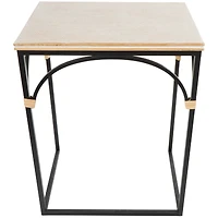Black Metal Arched Accent Table Set