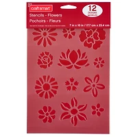 Flower Stencils, 7" x 10" by Craft Smart®