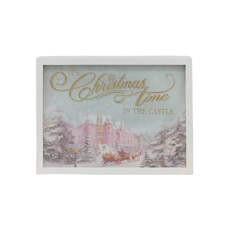 19.75" Christmas in the Castle Framed Wall Décor by Ashland®