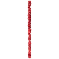 Red Dyed Bamboo Coral Tube Beads, 10mm by Bead Landing™