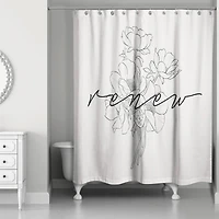 Renew Poppy 71" x 74" Shower Curtain