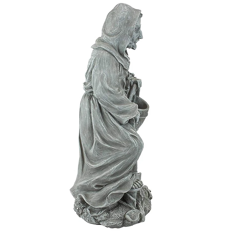 Design Toscano 16" St. Fiacre the Gardener's Patron Saint Outdoor Statue