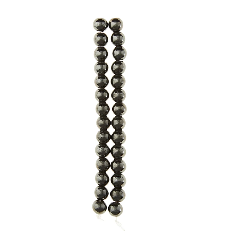 Hematite Round Beads, 8mm by Bead Landing™