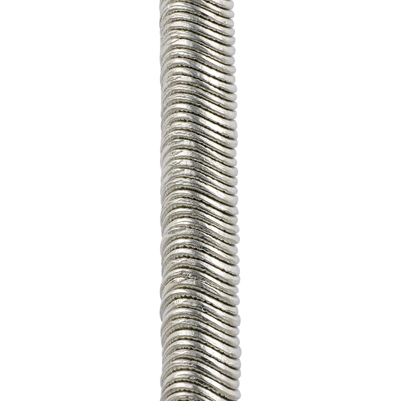 Rhodium Metal Wavy Disc Beads, 8mm by Bead Landing™