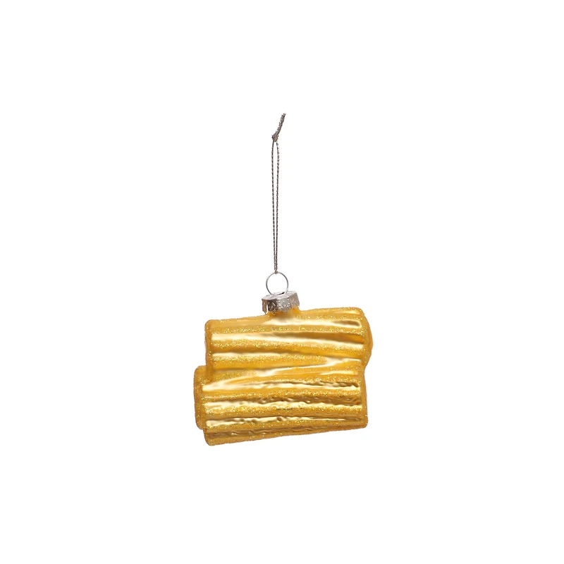 2.75" Rigatoni Pasta Glass Ornament by Ashland®
