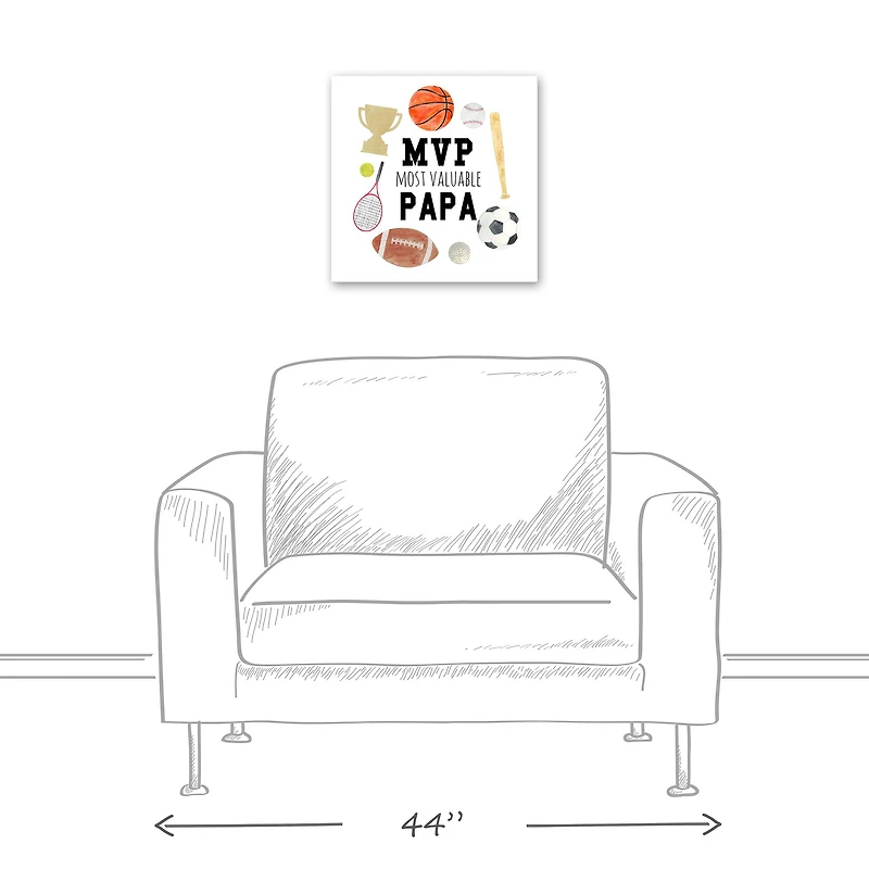 Most Valuable Papa Canvas Wall Art