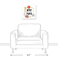 Most Valuable Papa Canvas Wall Art