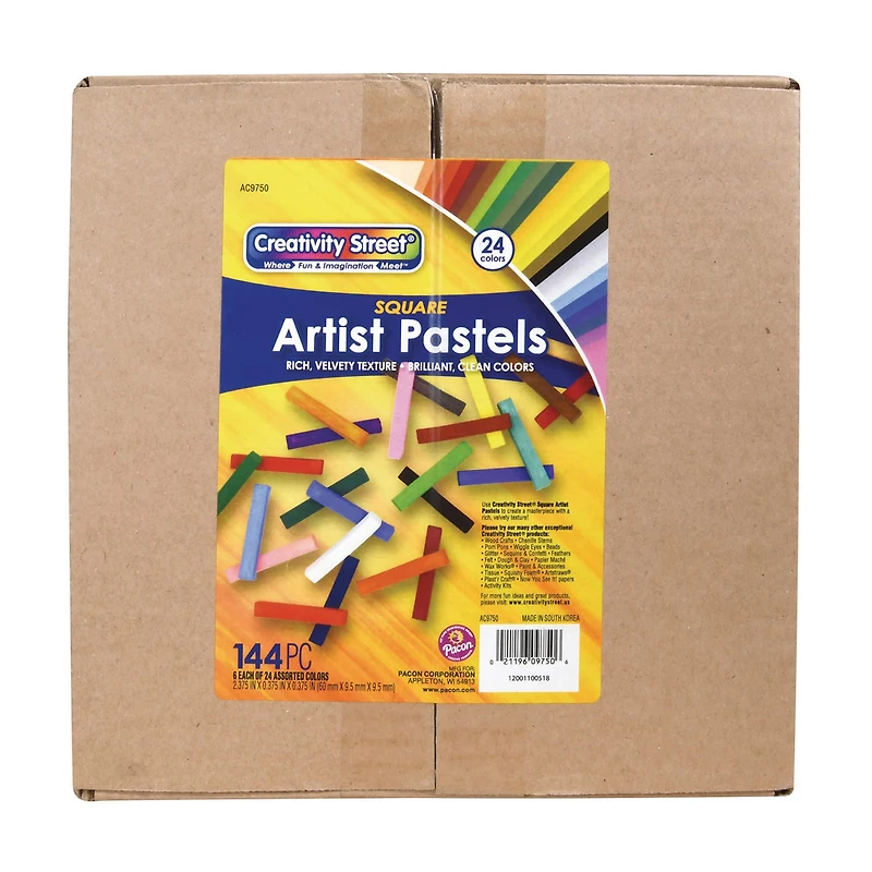 Creativity Street® 144 Piece Square Artist Pastels
