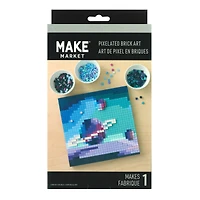 10" x 10" Celestial Body Pixelated Brick Art Kit by Make Market®