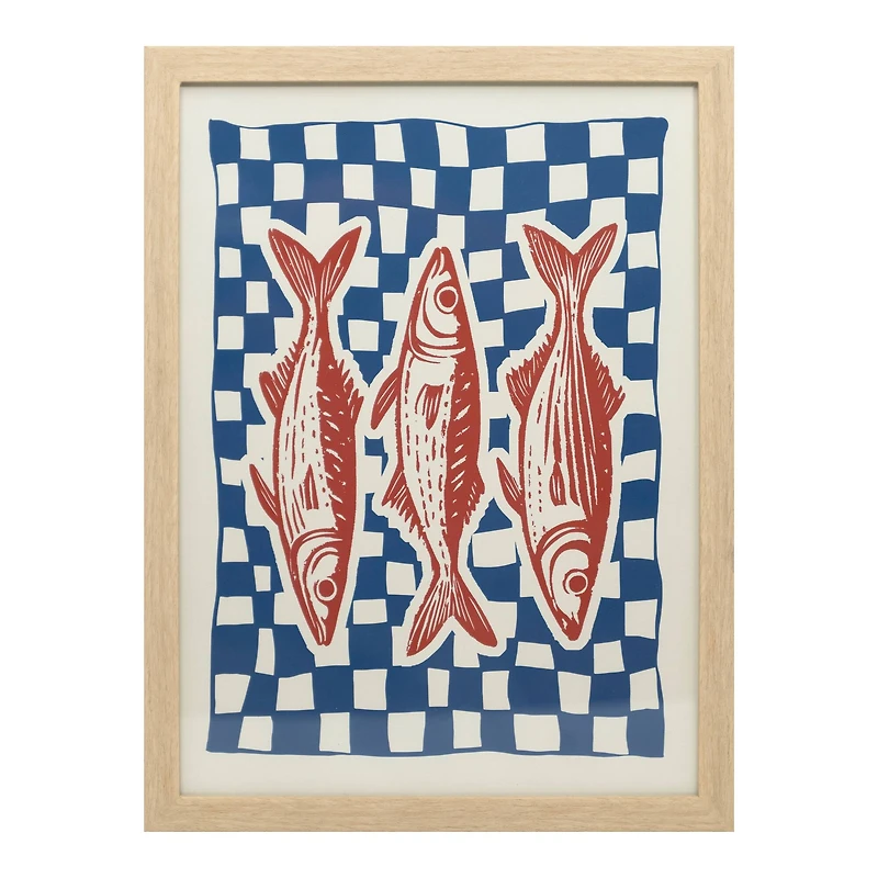 12" x 16" Fish Framed Wall Décor by Ashland