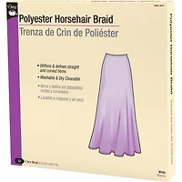 Dritz® White Polyester Horsehair Braid, 1" x 50yd.