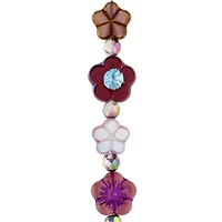 Berry Roses Czech Glass Flower Bead Mix by Bead Landing™