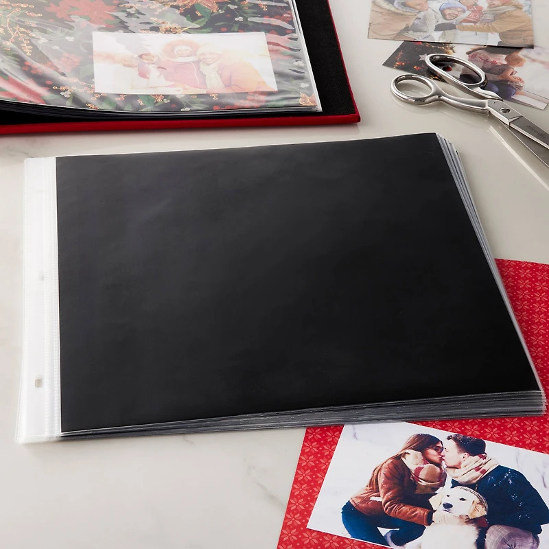 12" x 12" Black Scrapbook Refill Pages by Recollections™