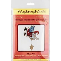 Wonderland Crafts Angel Santa Ornament Bead Embroidery on Wood Kit