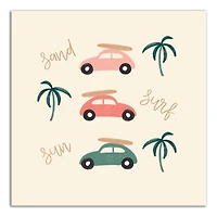 Sand Surf Sun Canvas Wall Art