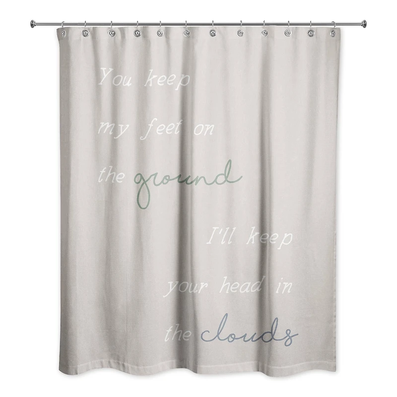 Keep Your Head in the Clouds 71" x 74" Shower Curtain