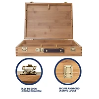 Pacific Arc 14" x 11" Bamboo Paint Box with Palette & 5 Compartments
