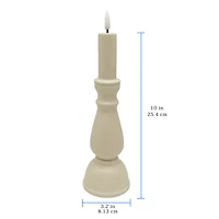 10" LED Ceramic Taper Candle by Ashland