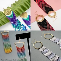 John Bead Beadwork Findings Gold Branch with Leaves Pendants