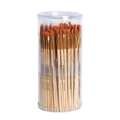 S&S® Worldwide Golden Synthetic Brush Set