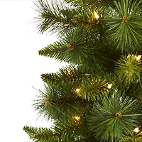 3ft. Pre-Lit New Haven Pine Artificial Christmas Tree, Warm White LED Lights