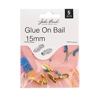 John Bead Must Have Findings 15mm Glue-On Bails
