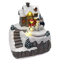 Wizardi 3" Snowy House Christmas Village Décor