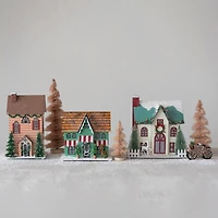 Hello Honey® 10" LED Winter Wonderland Paper House Decoration