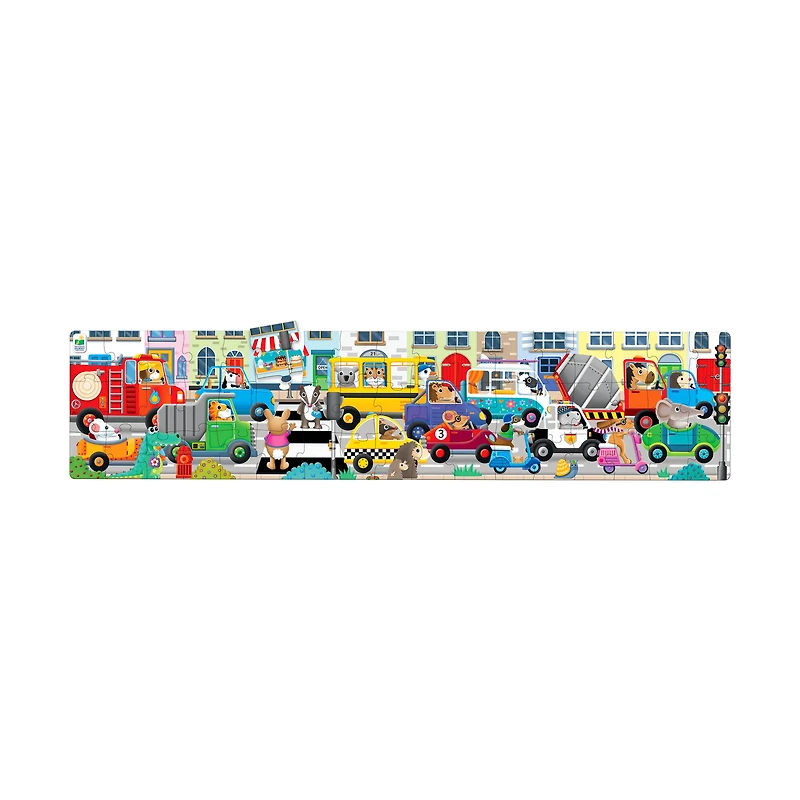 Long & Tall Puzzle - Traffic Jam: 50+ Pcs