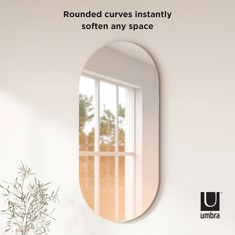 Umbra 36" Copper Misto Oval Mirror