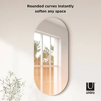 Umbra 36" Copper Misto Oval Mirror