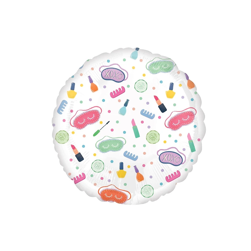 17" Spa Party Designs Round Foil Balloon