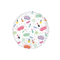 17" Spa Party Designs Round Foil Balloon