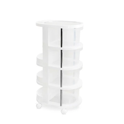 Round Plastic Storage Cart by Simply Tidy