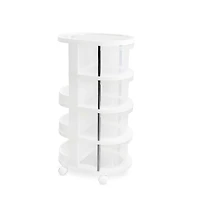 Round Plastic Storage Cart by Simply Tidy