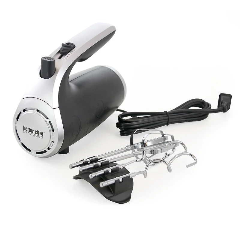 Better Chef Black & Silver 5-Speed 150-Watt Hand Mixer