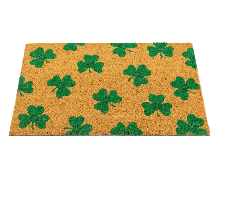 St. Patrick's Day Shamrock Doormat