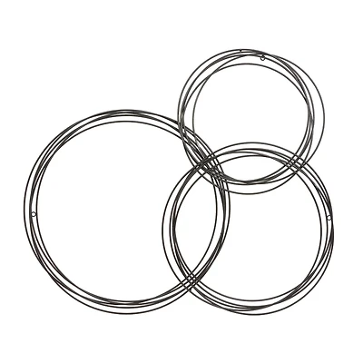 CosmoLiving by Cosmopolitan 42" Black Metal Contemporary Wall Décor