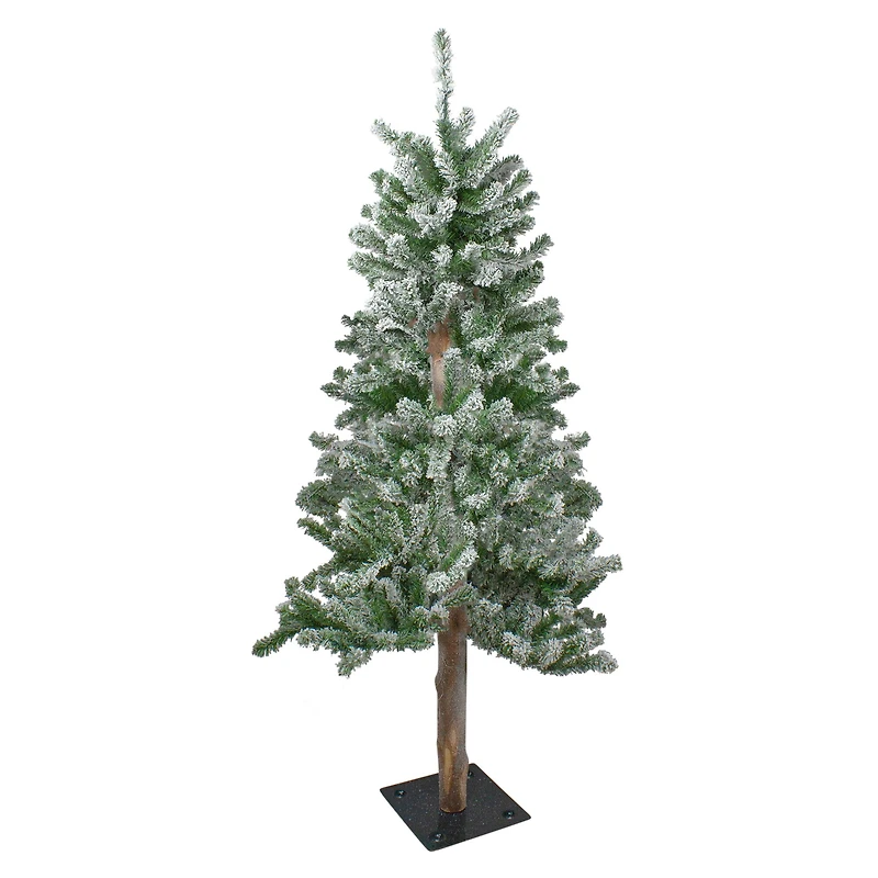 4ft. Unlit Medium Flocked Alpine Artificial Christmas Tree