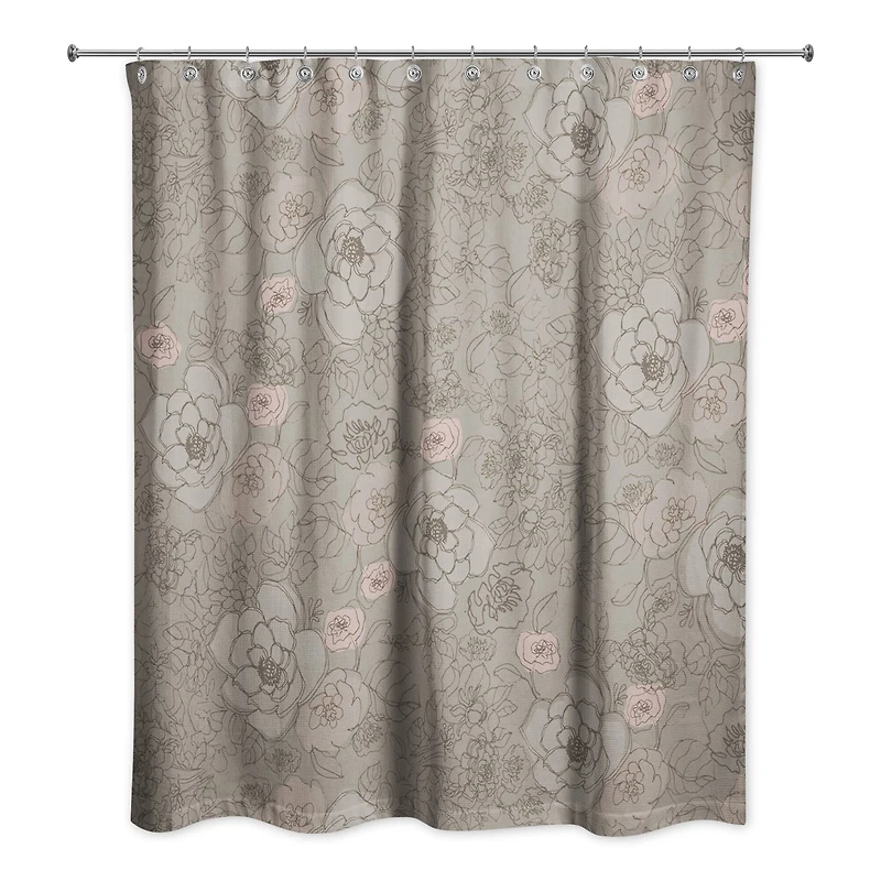 Multi Floral Shower Curtain