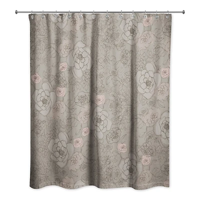Multi Floral Shower Curtain