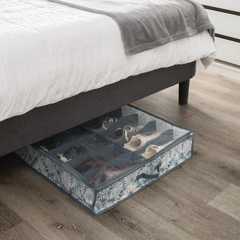 Laura Ashley Parterre 12-Pair Under The Bed Shoe Storage Bag