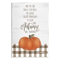 Stupell Industries Autumn Seasonal Phrase Wall Plaque Art