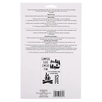 Camping Stencils by Craft Smart®, 7" x 10"