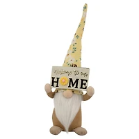 15" Spring Sunflower Hat Gnome with Home Sign