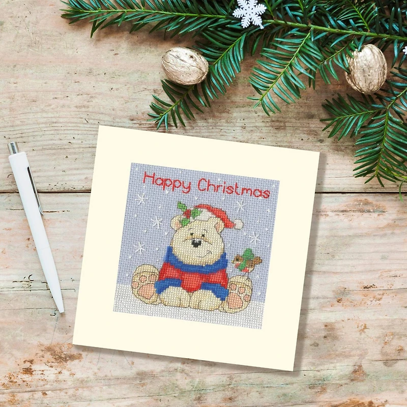 Bothy Threads Polar Pals Counted Cross Stitch Christmas Card Kit