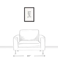 Thank God that I am Yours 12" x 18" Black Framed Canvas