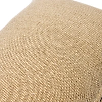 Hello Honey® Tan Woven Canvas Lumbar Pillow Cover